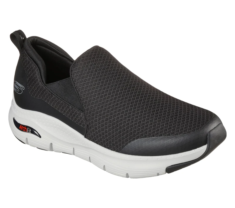 Skechers Men's Arch Fit Banlin Trainers - Black/White 7 UK