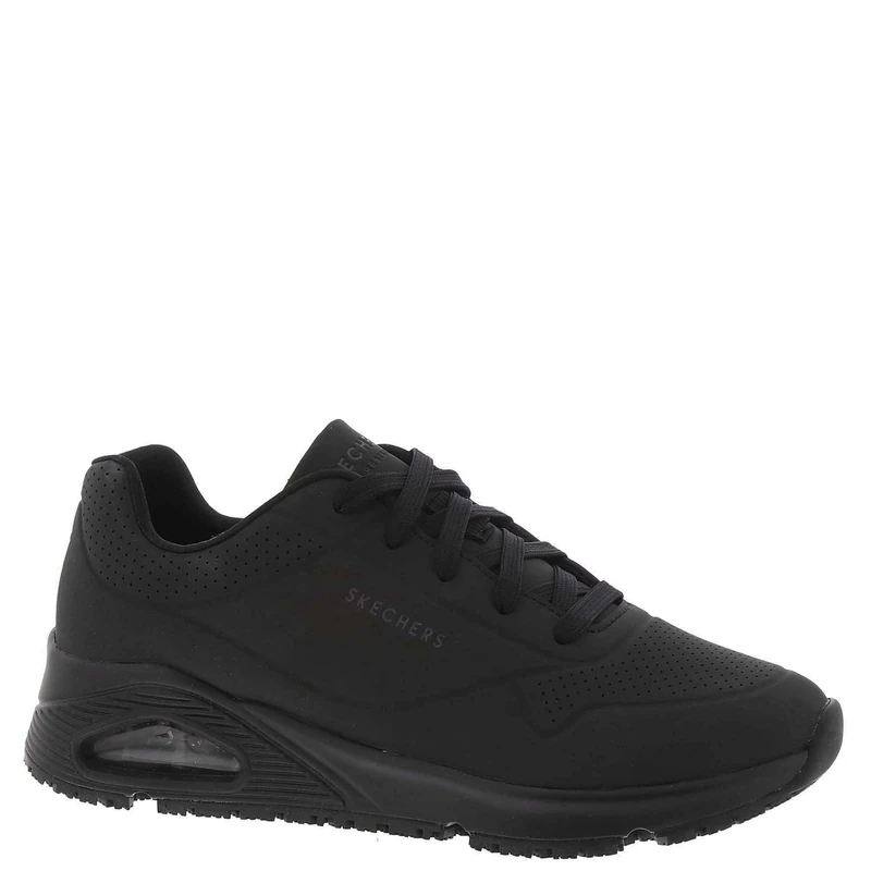 Skechers Women's Uno Sr Trainers, Black, 8 UK