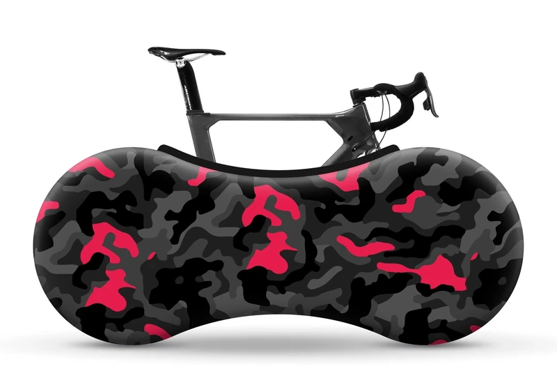 Velo Sock Unisex's Camo (Black – Pink) Bike Cover, Blackpink, One Size