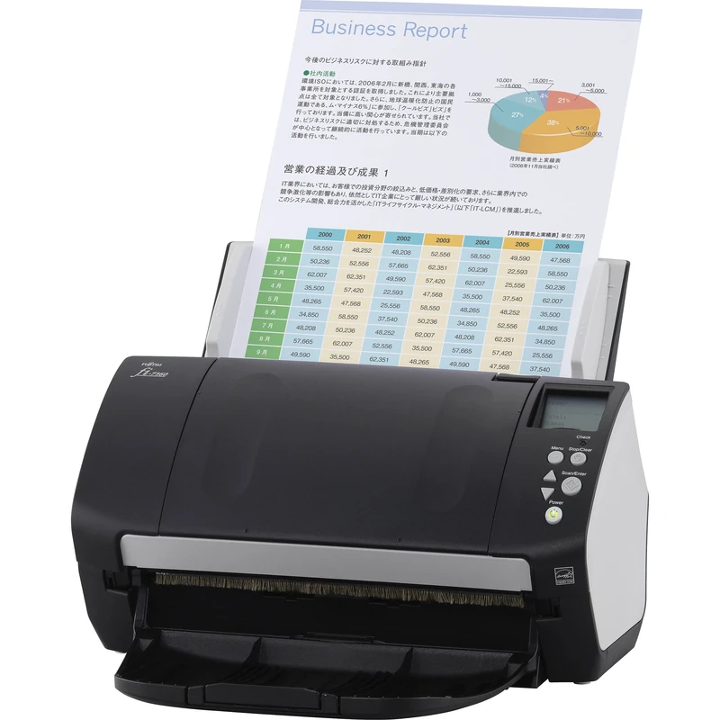 Fujitsu FI-7160 Duplex Scanner - 600 DPI, 60 PPM, 80-sheet ADF, USB3