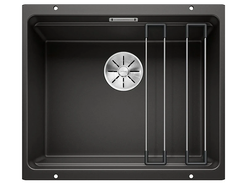 BLANCO ETAGON 525887 500-U Kitchen Sink, Black, 60 cm Base Cabinet