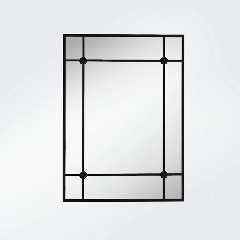 Aspect Rectangular Wall, Metal Window Mirror, Black, 70(W) x2(D) x100(H) cm