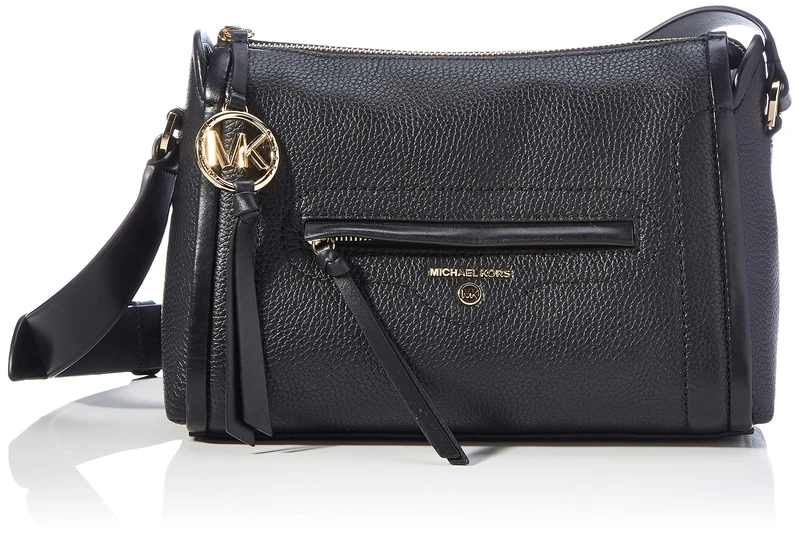 Michael Kors Women's Carine Handbag, Black, Large - Image 1