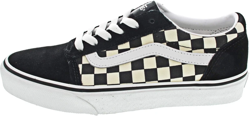 Vans Women's Ward Sneaker, Checkerboard Black White, 3.5 UK
