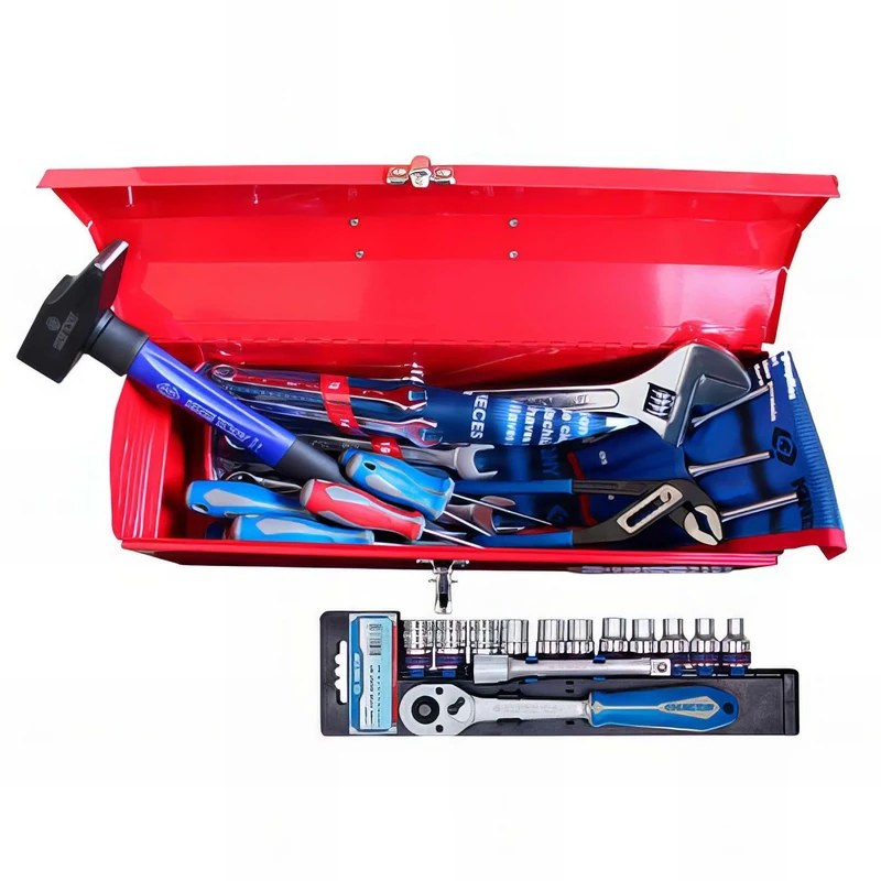 KING TONY 902A039MR Caja De Herramientas Completa for DIYers & Professionals, Ideal for Repair, Installation and Workshop tasks, 39 Pieces - Image 1