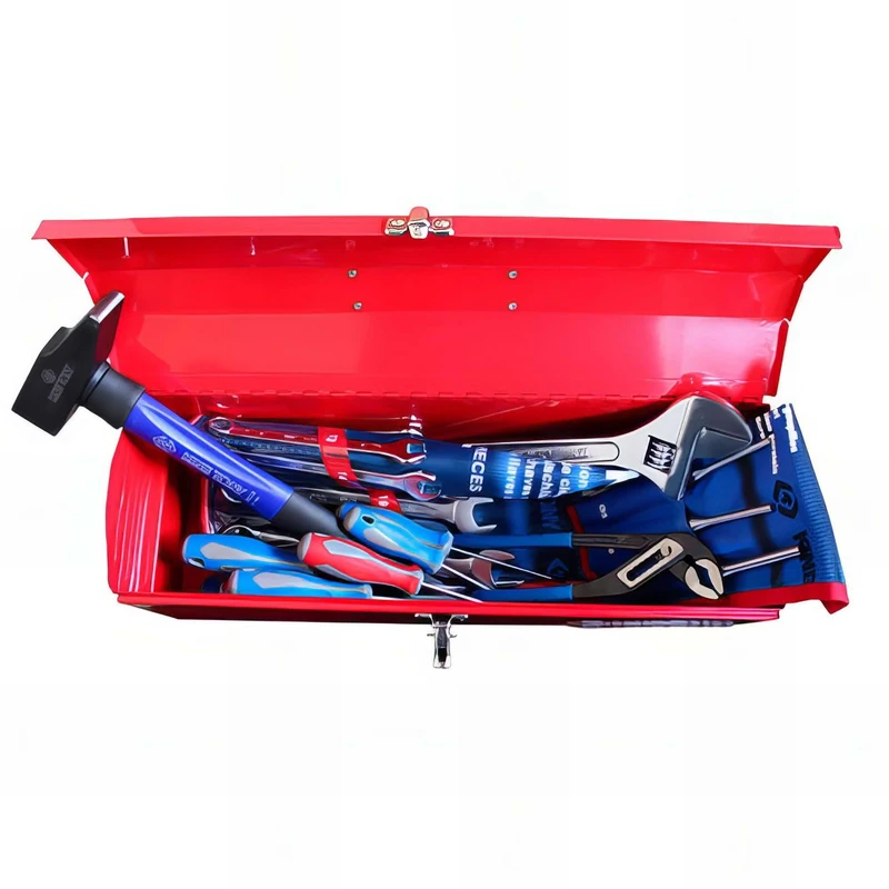 KING TONY 902A026MR Caja De Herramientas Completa for DIYers & Professionals, Made for Repair, Installation and Workshop tasks, 26 Pieces