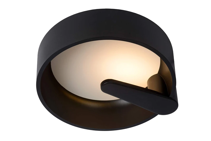 Lucide Miami - Flush Ceiling Light - 30 cm - LED Dim. - 1x12W 3000K - Black