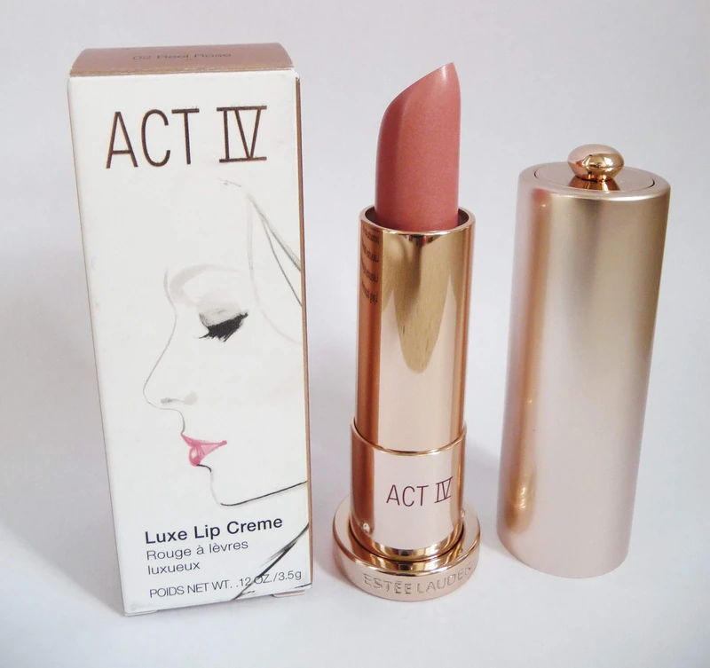 Estée Lauder Luxe Lip Creme Lipstick, 02 Reel Rose, 3.5 g