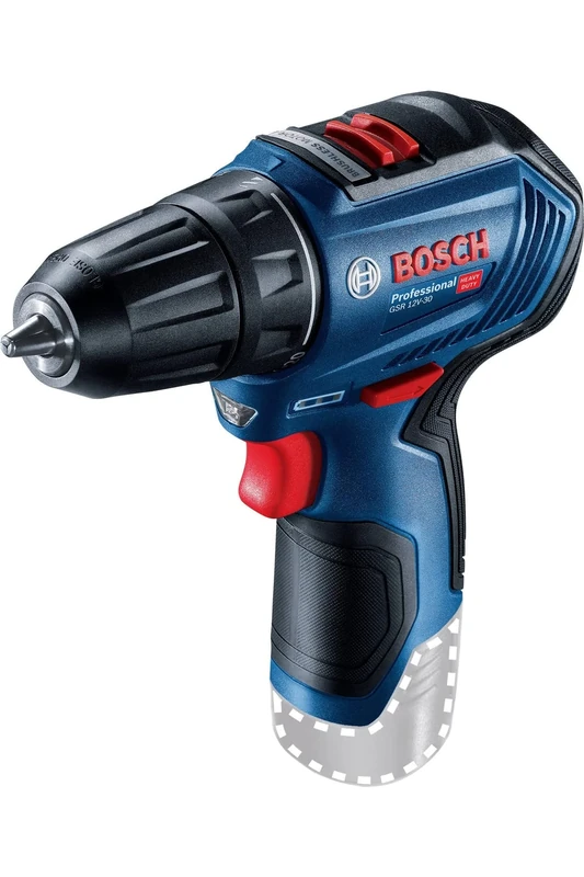 Bosch Professional 12 V System Cordless Drill GSR 12V-30 Max. Torque 30 Nm, Batteries and Charger Not Included in Box
