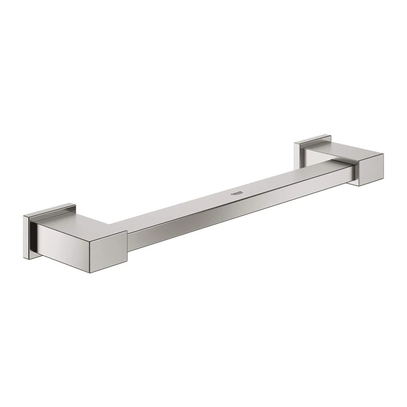 GROHE Essentials Cube Bath Grip in Chic Supersteel Finish – for Safety in Your Tub 40514DC1