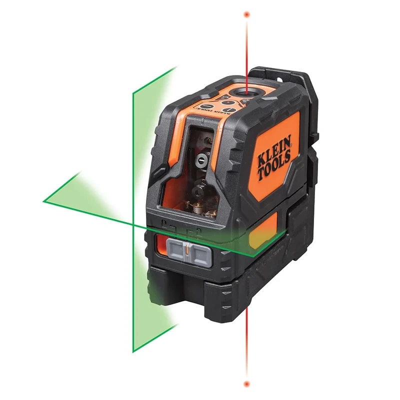 Cross-Line Laser Level, Self Leveling Green Laser with Red Plumb Spot with Magnetic Mounting Klein Tools 93LCLG