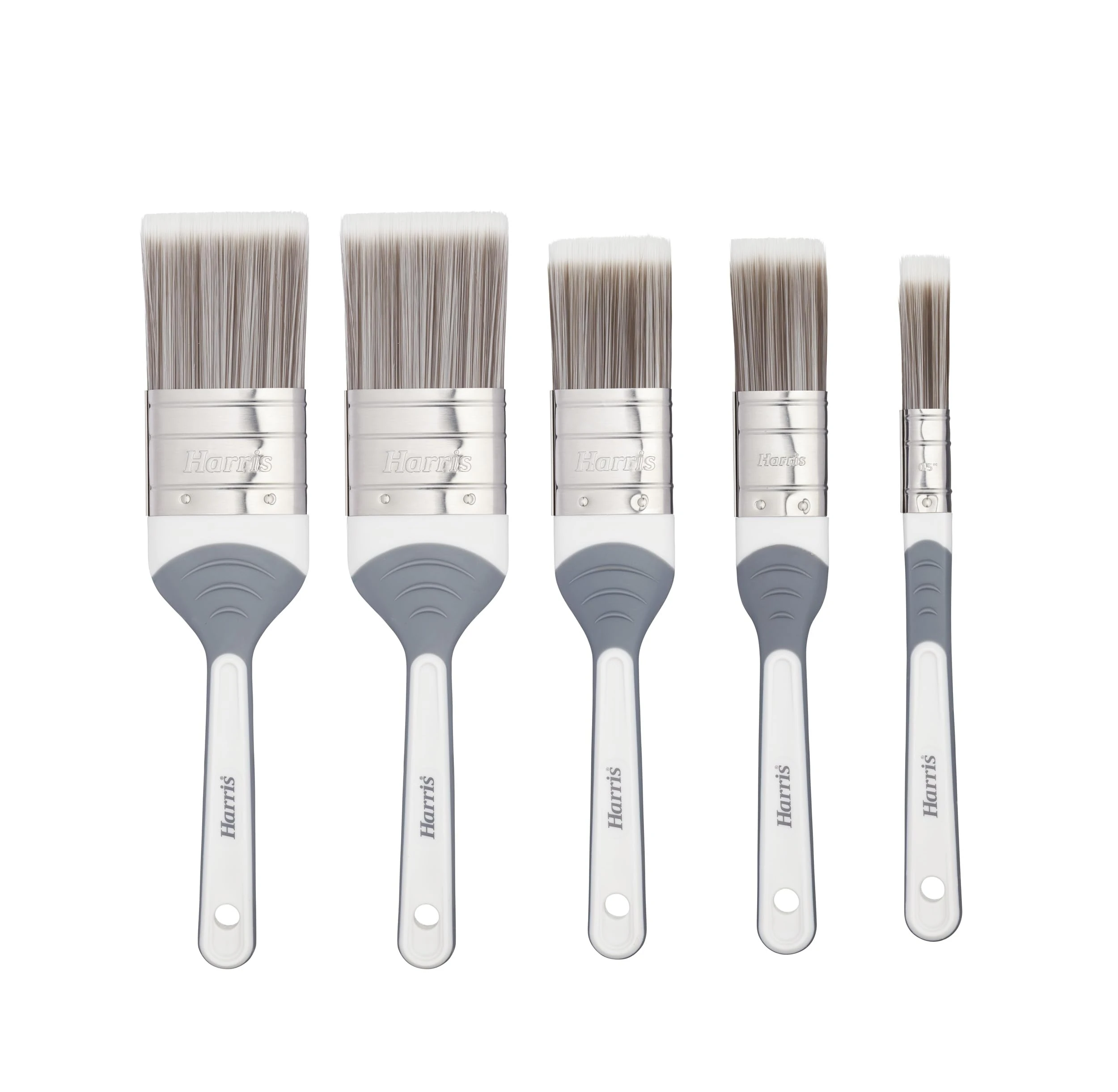 Harris Seriously Good Paintbrush Set, 5 Brush Pack, 1 x 0.5, 1 x 1, 1 x 1.5, 2 x 2 Paint Brushes