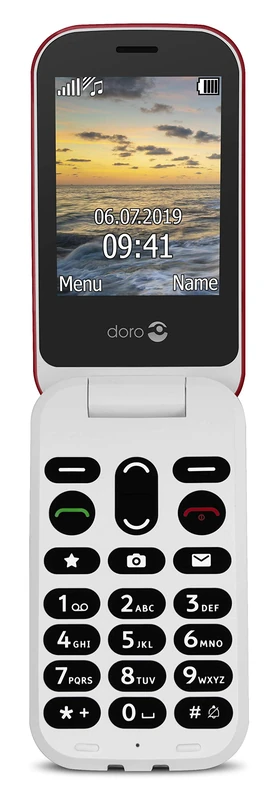 Doro 6040 Red Mobile Phone - 2.8 inch Display & Bluetooth - Image 1