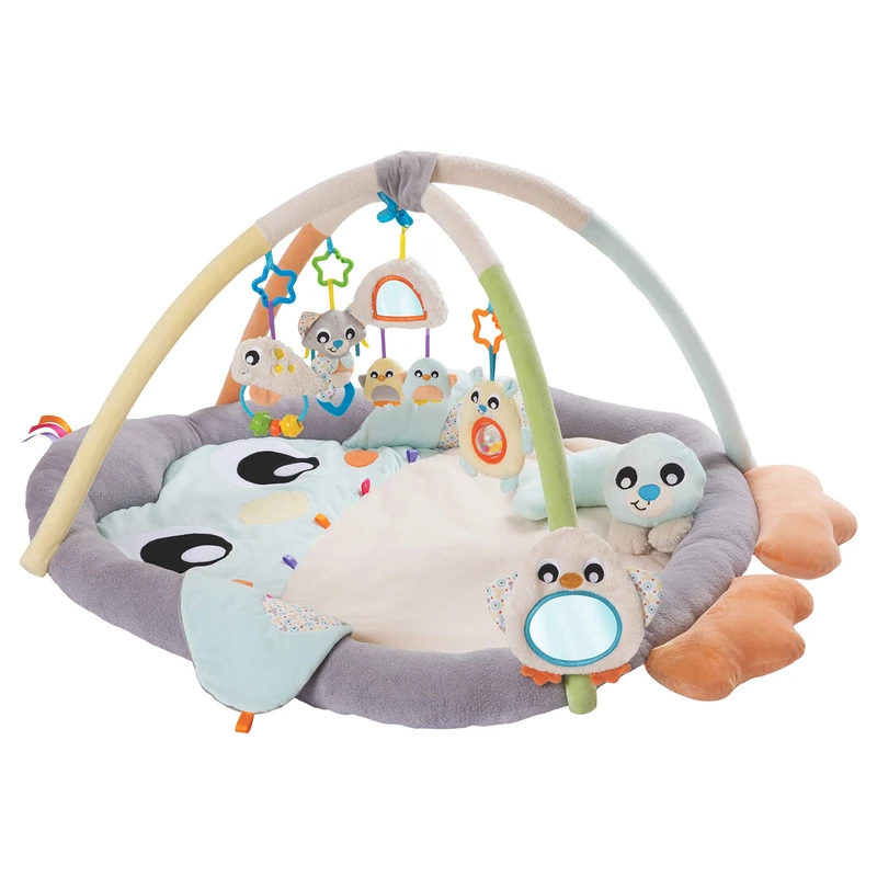Playgro play and crawling mat with play arch, Penguin, suitable for newborns, 40220, in multiple colours