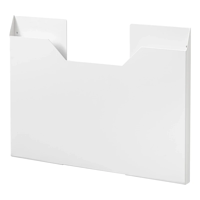 Yamazaki 4886 TOWER Placemat Case, white, Steel, Minimalist, 50.5 x 2.5 x 36.5 cm