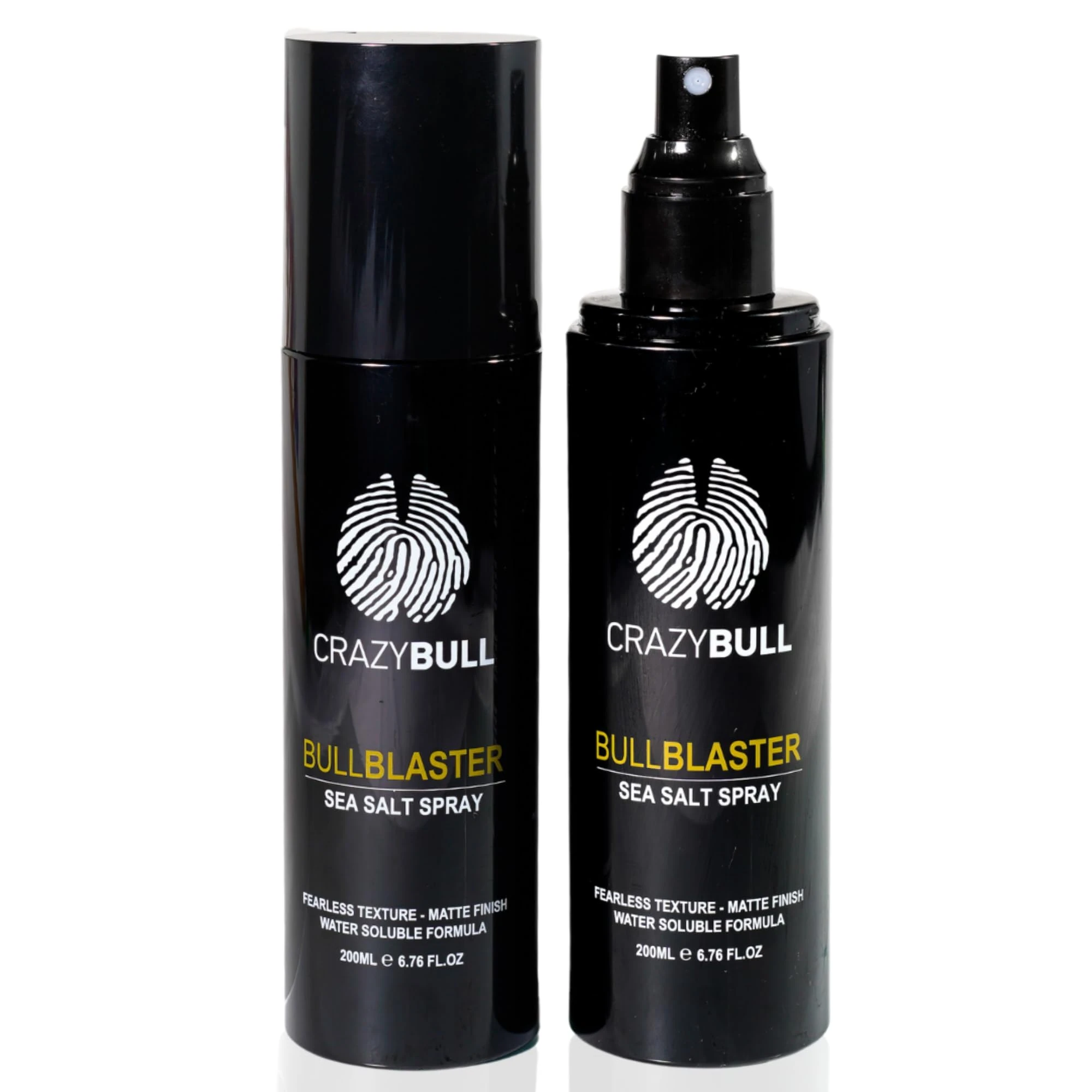 Crazy Bull Sea Salt Spray - Vegan & Water-Based Bull Blaster with Natural Matte Finish & Firm Hold - Thickening & Volumising Texture Hair Styling Product for Men & Women, Citrus Scent