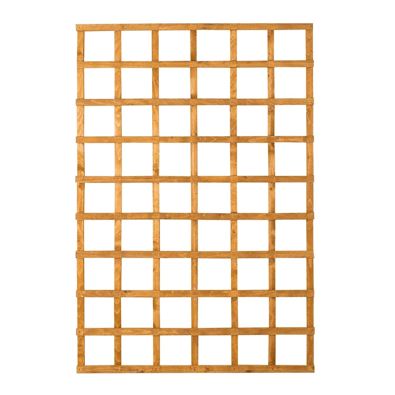Forest Garden Heavy Duty Square Wooden Garden Trellis | 183 x 122cm | Pack of 10