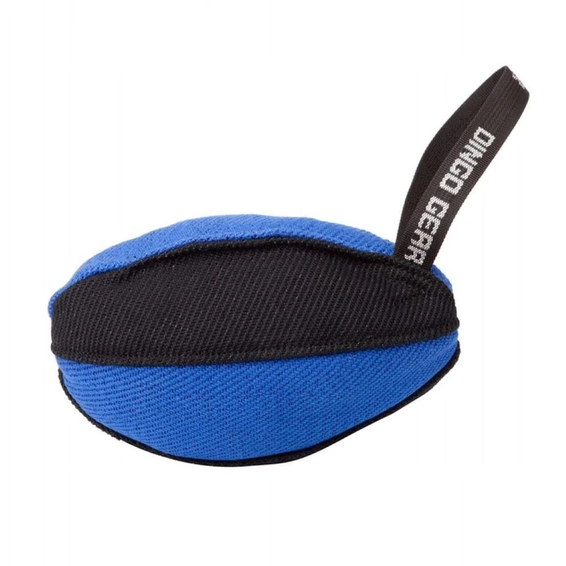 DINGO GEAR Bite Tug Rugby Ball for Dog Training Fun IGP K9 Blue S02789