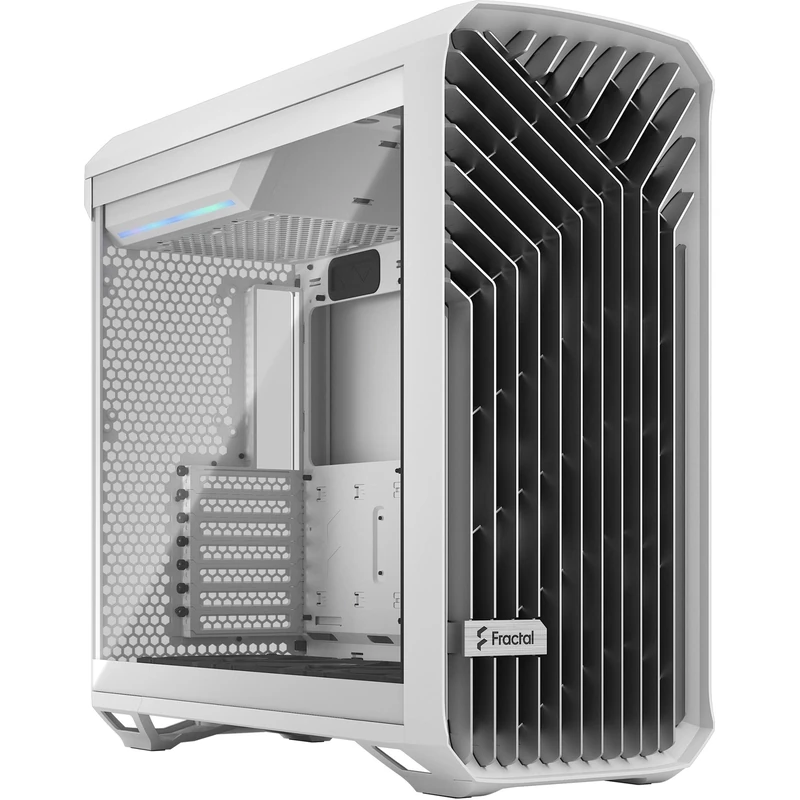 Fractal Design Torrent White E-ATX Tempered Glass Window High-Airflow Mid Tower Computer Case - Image 1