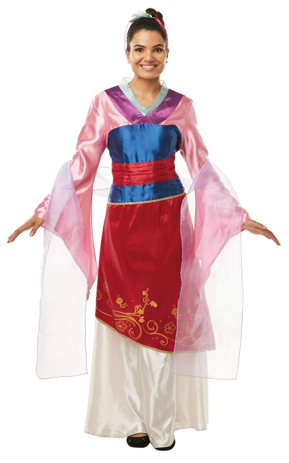 Rubie's Official Disney Mulan Adult Deluxe Costume, Disney Princess, Ladies UK Medium 12-14