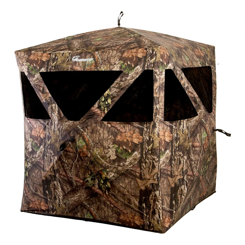 Ameristep Caretaker Run & Gun Hunting Blind | Lightweight 2 Person Ground Blind in Mossy Oak Break-Up Country