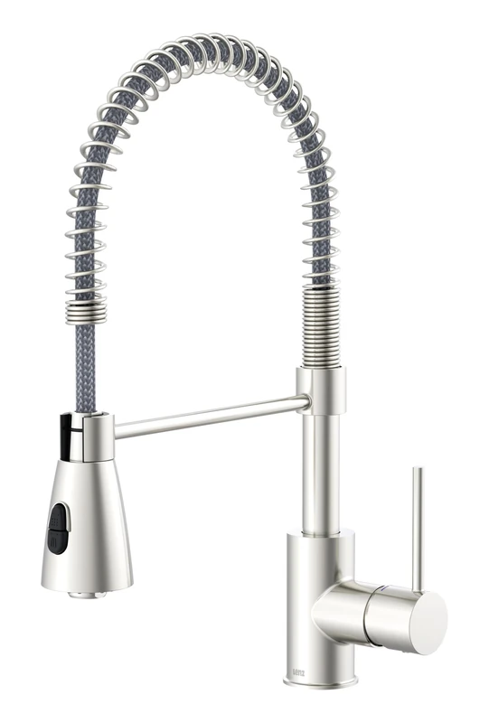 Lenz Kalani² 46070322 Kitchen Tap with Dish Rinser Matte Nickel