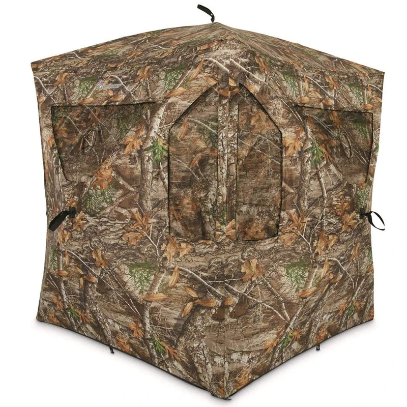 Ameristep Brickhouse Hunting Blind | 3-Person Ground Blind in Mossy Oak Break-Up Country, One Size - Image 1