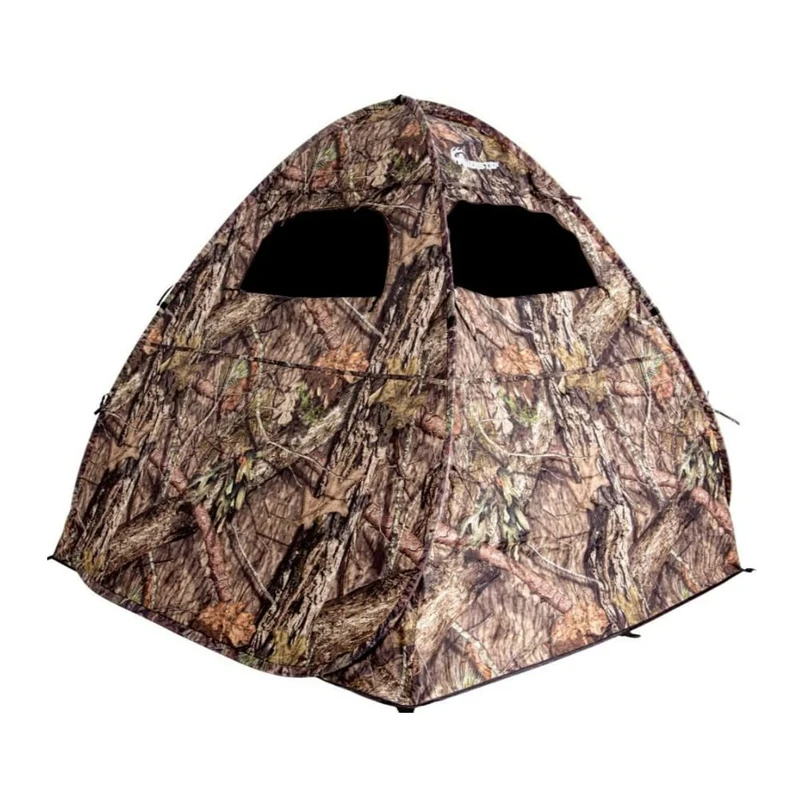 Ameristep Gunner Lightweight Durable 58" x 56" x 57" Compact Size 1-Person Capacity Portable Hunting Ground Blind - Mossy Oak Break-Up Country