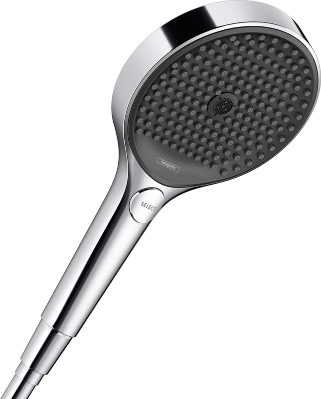 hansgrohe Rainfinity 5-inch Handheld Shower Head Modern 3-Spray, Intense PowderRain, MonoRain 26864001 Handshower, 2.5 GPM, Chrome