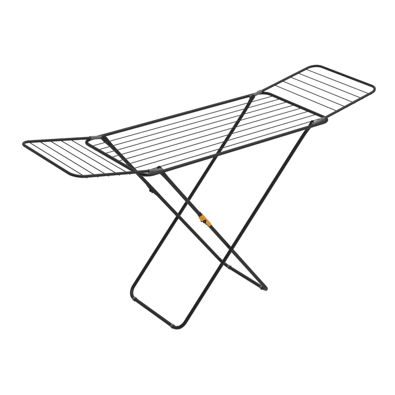 Rörets Sussi Black Clothes Airer - Lockable Wings - Safety Lock - 52 x 176 x 96 cm - Drying Area 18 m - Design and Quality from the Strongest Swedish Brand Airer