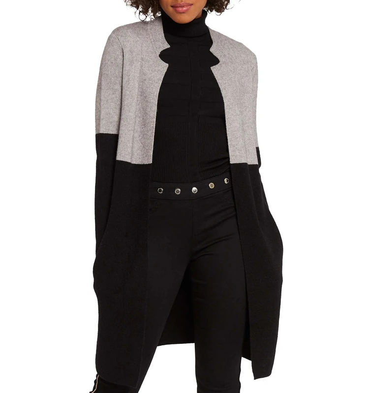 Morgan 162-mblock.m Women's Cardigan Jumper, Charcoal Grey, UK 6-8 - Image 1