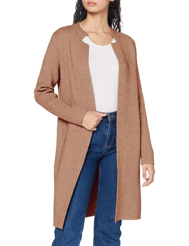 Morgan 162-mblock.m Women's Cardigan Jumper, Camel, UK 6-8