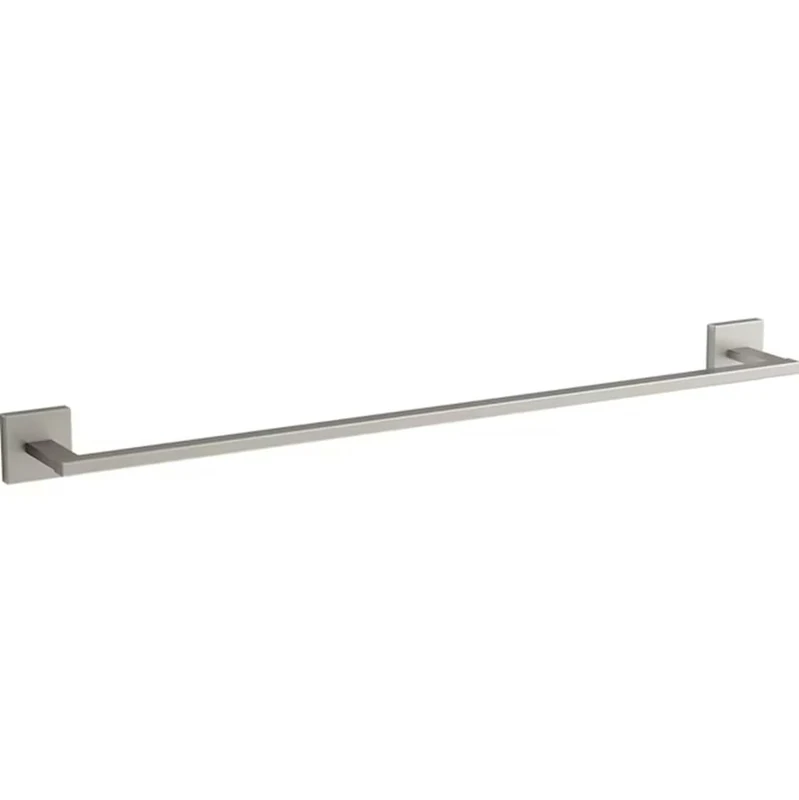 Kohler K-23285-BN Square Towel Bar, Vibrant Brushed Nickel