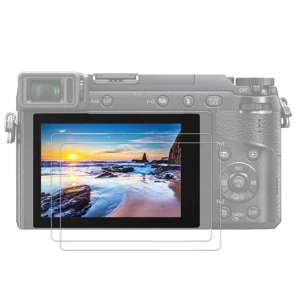 JJC (2 PACK) Tempered Glass Screen Protector for LEICA D-LUX 8 / D-LUX 7/ D-LUX (Typ 109), for Panasonic LX100 / LX100II Camera, Ultra-Thin HD, High Hardness Shatterproof Anti-Bubble