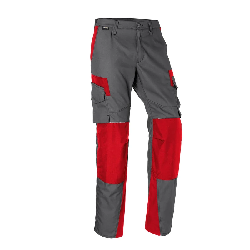 KÜBLER Workwear KÜBLER INNOVATIQ Work Trousers, Anthracite/Medium Red, Size 54 - Image 1