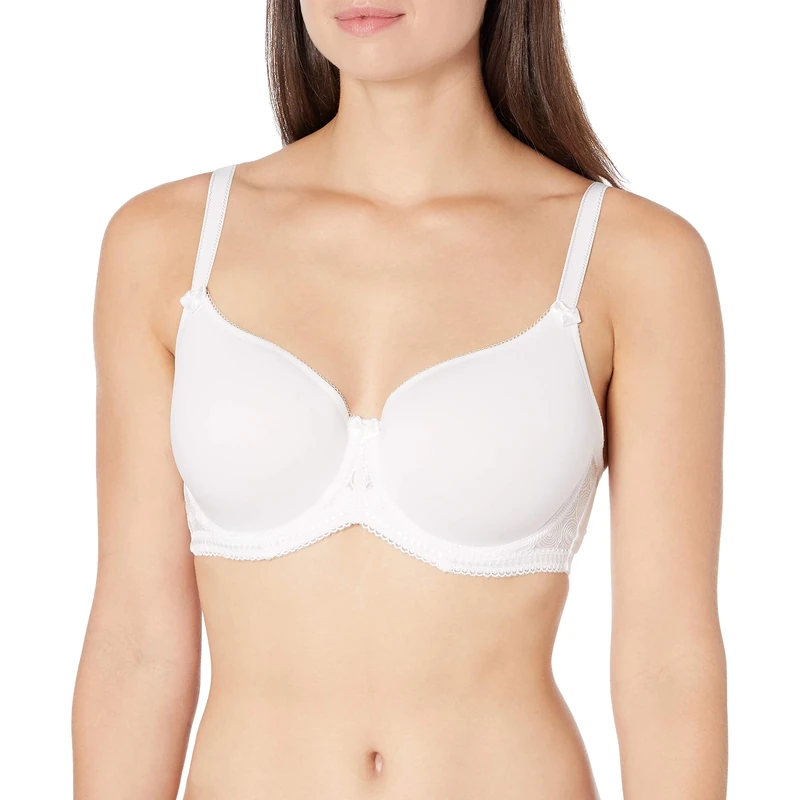 Panache Women's Plus Size Cari Spacer T-Shirt Bra (7961), White, 32DD