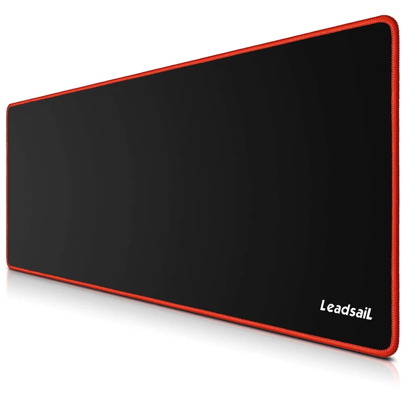LeadsaiL Large Gaming Mouse Mat, 800 * 300 * 4mm, Non-slip, Spill-Resistant and Anti-Fray Stitched Edges Keyboard Mouse Desk Pad for Laser/Optical Mice