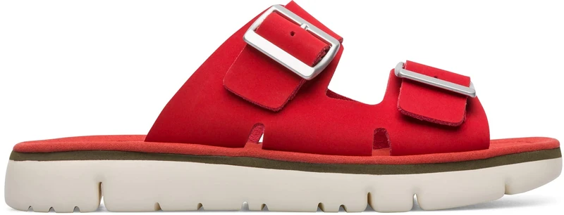 Camper Oruga Sandal-K200633, flat sandals, Medium Red, - Image 1