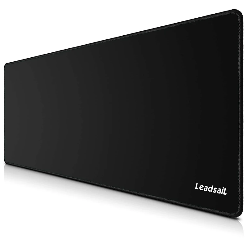 LeadsaiL Large Gaming Mouse Mat, 800 * 300 * 4mm, Non-slip, Spill-Resistant and Anti-Fray Stitched Edges Keyboard Mouse Desk Pad for Laser/Optical Mice