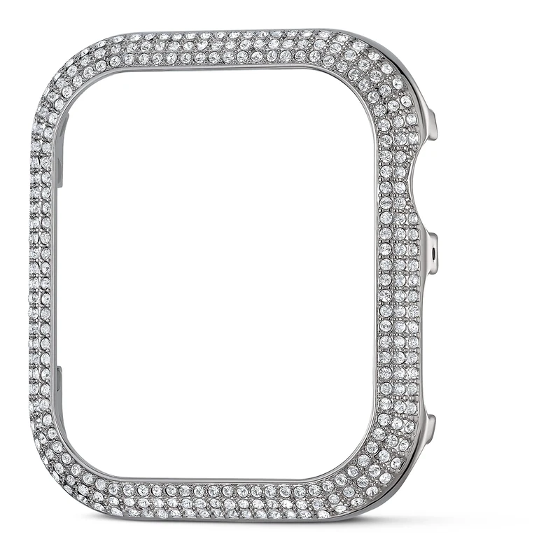 Swarovski Sparkling case compatible with Apple Watch, 40 mm, Silver tone