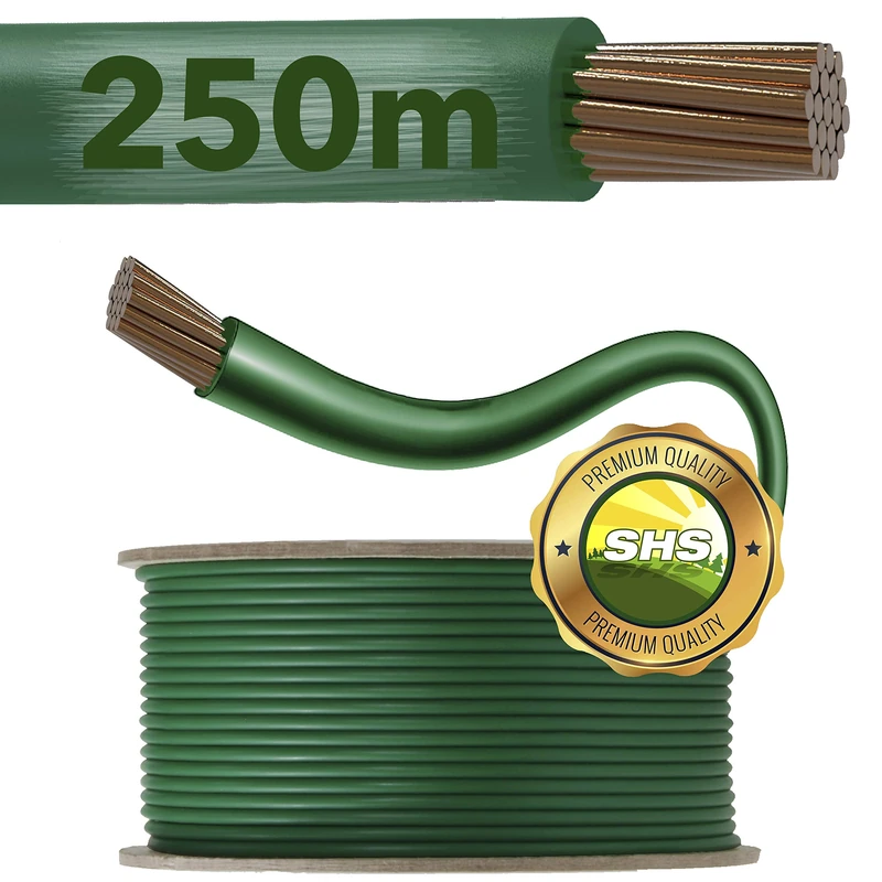 SHS-Yard 250 m Boundary Cable for Robotic lawnmowers, Compatible with Gardena/Bosch/Husqvarna/Worx/Honda/Robomow/iMow, Diameter 2.7 mm