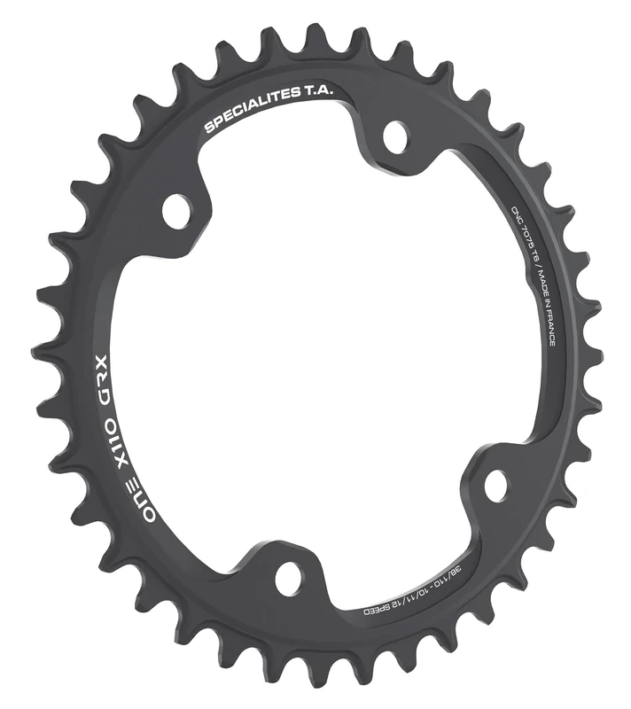 Spécialités TA 110pcd One 4 Arm GRX Chainring, 38t, Black