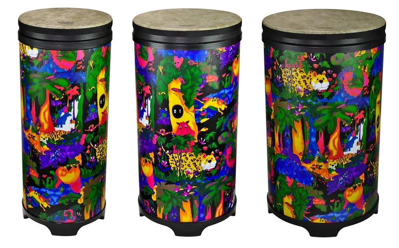 Remo World Percussion - Kids Percussion - Tubano Fliptop Set 3 pcs. - 10", 12", 14" x 25.5" - DP-25TU-01