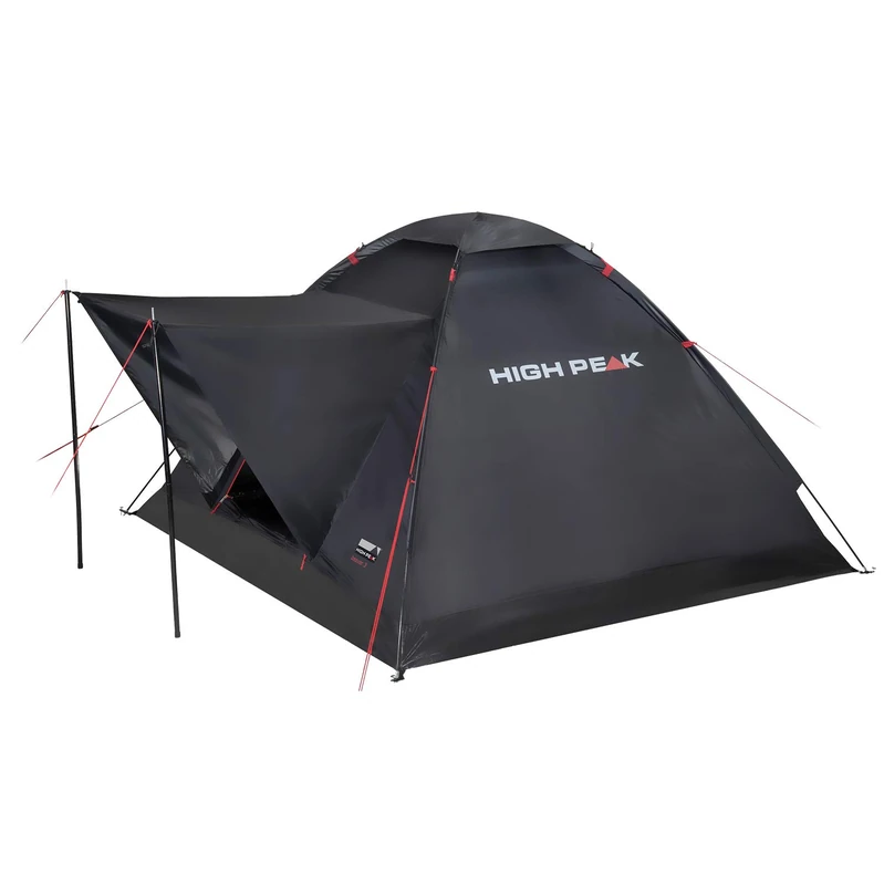 High Peak Camping Tent for 3 People 1500 mm Waterproof Dome Tent with Stem Igloo Tent with Weather Protection Roof