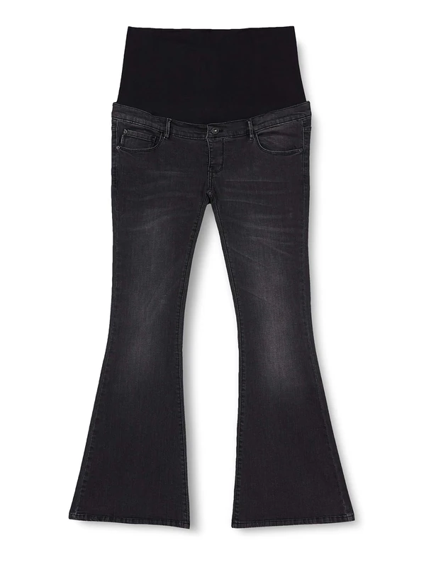 SUPERMOM Women's Jeans OTB Flared Black Jeans Not Applicable, Washed Black - P, 33 - Image 1
