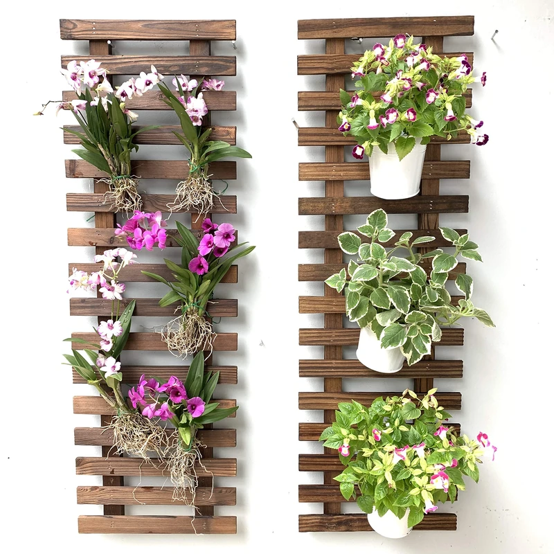 ShopLaLa Wall Planter – Hanging Planter for Indoor Plants, Plant Stand, Air Plant Succulent Holder, Vertical Garden. Large Wall Decor for Living Room, Room Decor for Teens