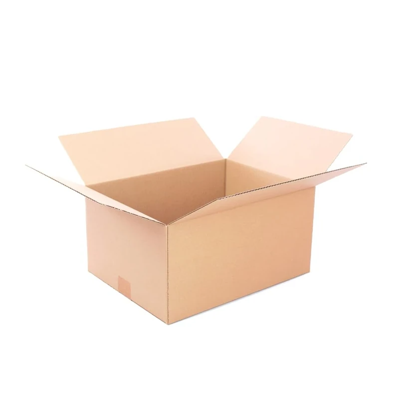 Pack of 20 Reinforced Cardboard Boxes with Single Walls, 15.75x11.81x7.87 in - Made from Recycled Cardboard, Durable for Shipping, Storage and Moving