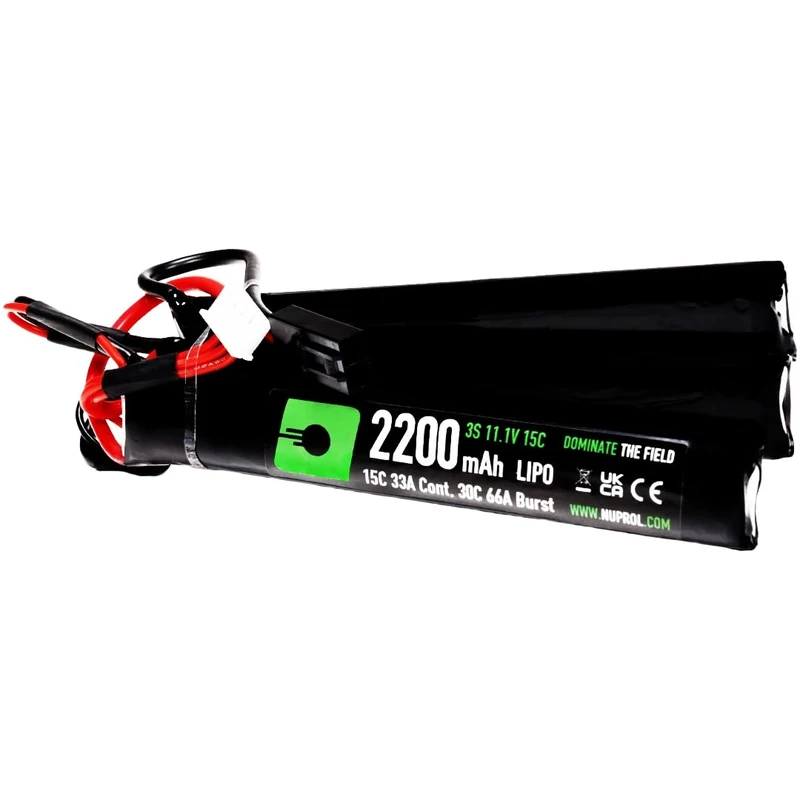 NUPROL Power - 11.1v LiPo 2200mAh 3S Deans [Rate 15C @ 33A] [Burst 30C @ 66A] - Nunchuck - Image 1