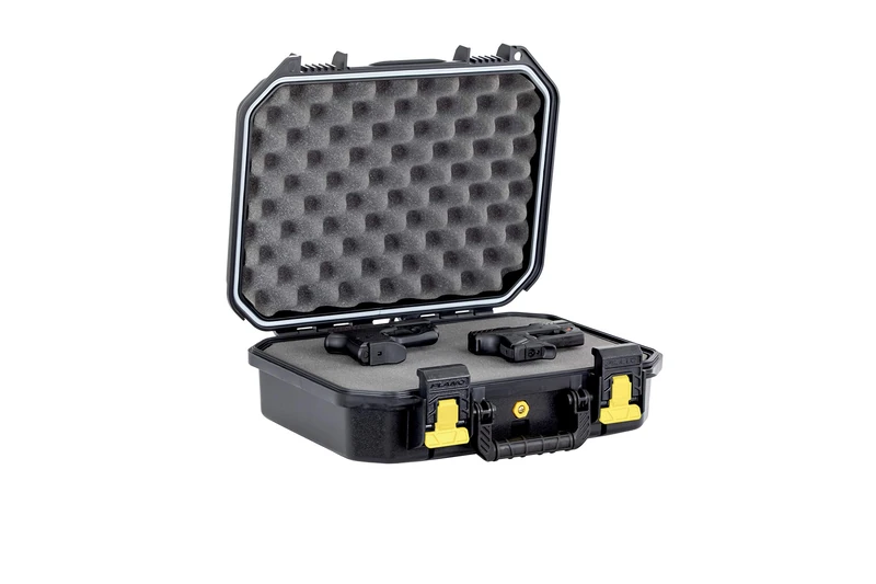 Plano All Weather 2 Two-Pistol Case,Protective Case: Ultimate Pistole, Drone, Camera, Lens, Tool and Flight Case - IP66 Waterproof, Dustproof, Shock Resistant and Customizable Foam Inserts