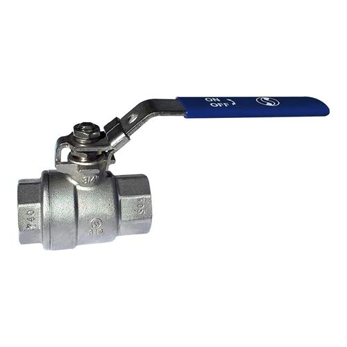 Syveco 715112 Series 7151 Ball Valve 2 Pieces FF BSP INOX PN63 Blue Handle Initial Range 4" BSP